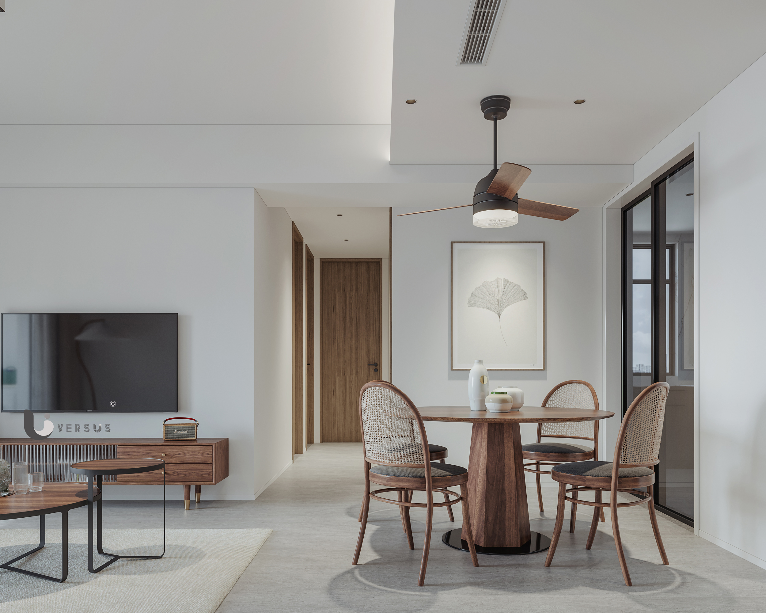 北欧风平层设计案例丨奶昔呀-7