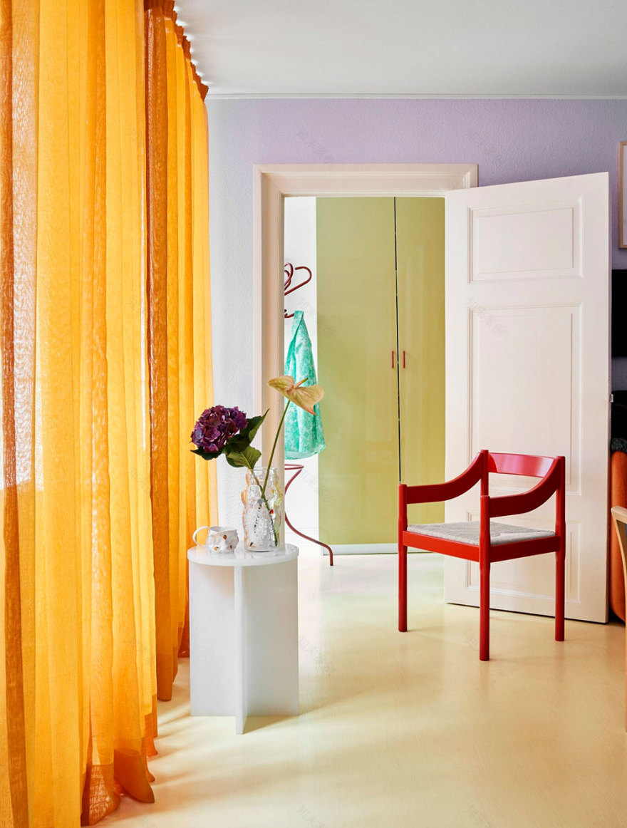 哥本哈根的色彩鲜艳的公寓-4