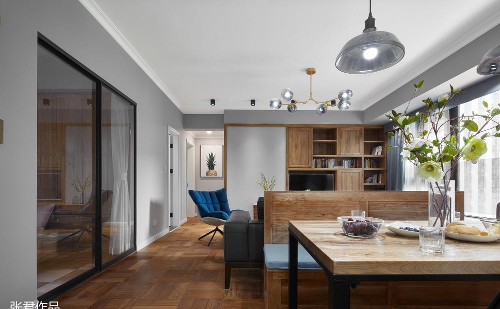 原木北欧风,89 平小户型的逆袭之路-12