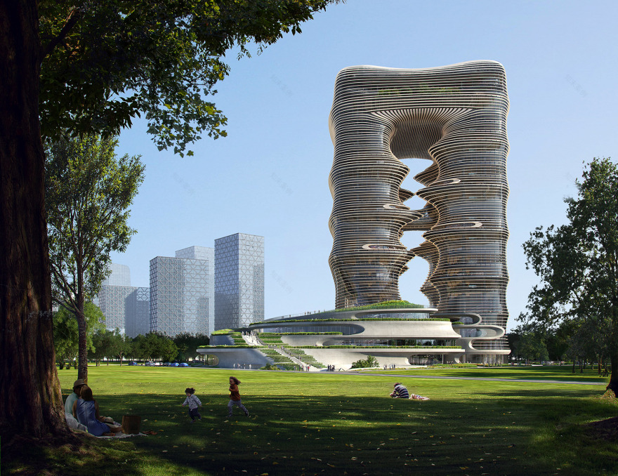 深圳一丹中心丨中国深圳丨扎哈·哈迪德建筑事务所(ZHA)-3