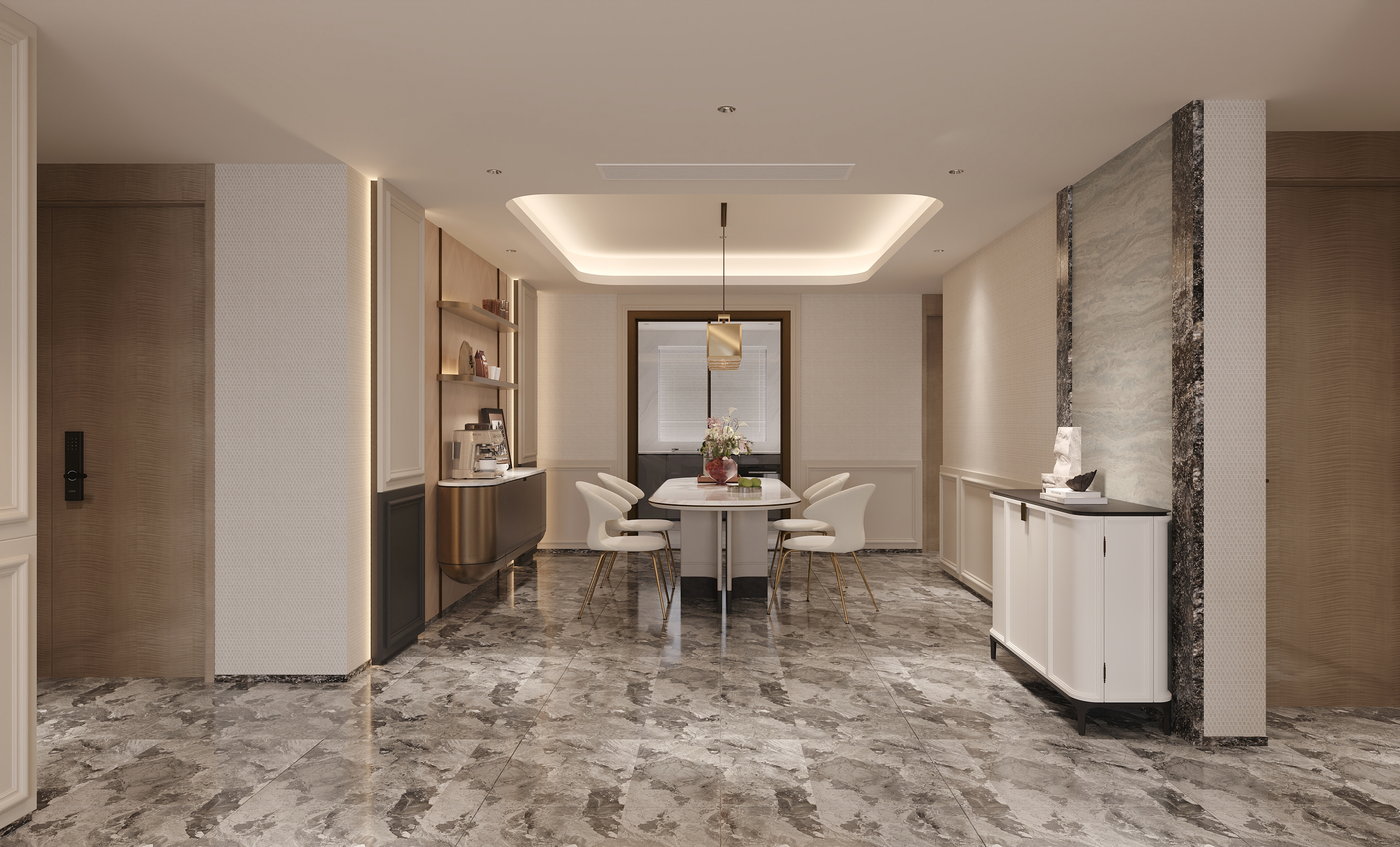 沈阳  雅颂阁145㎡  港式轻奢效果表现-10