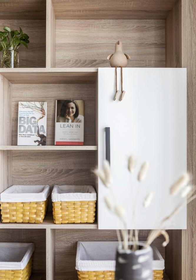 简约原木灰调,开放式厨房与绿植打造宜居空间-21