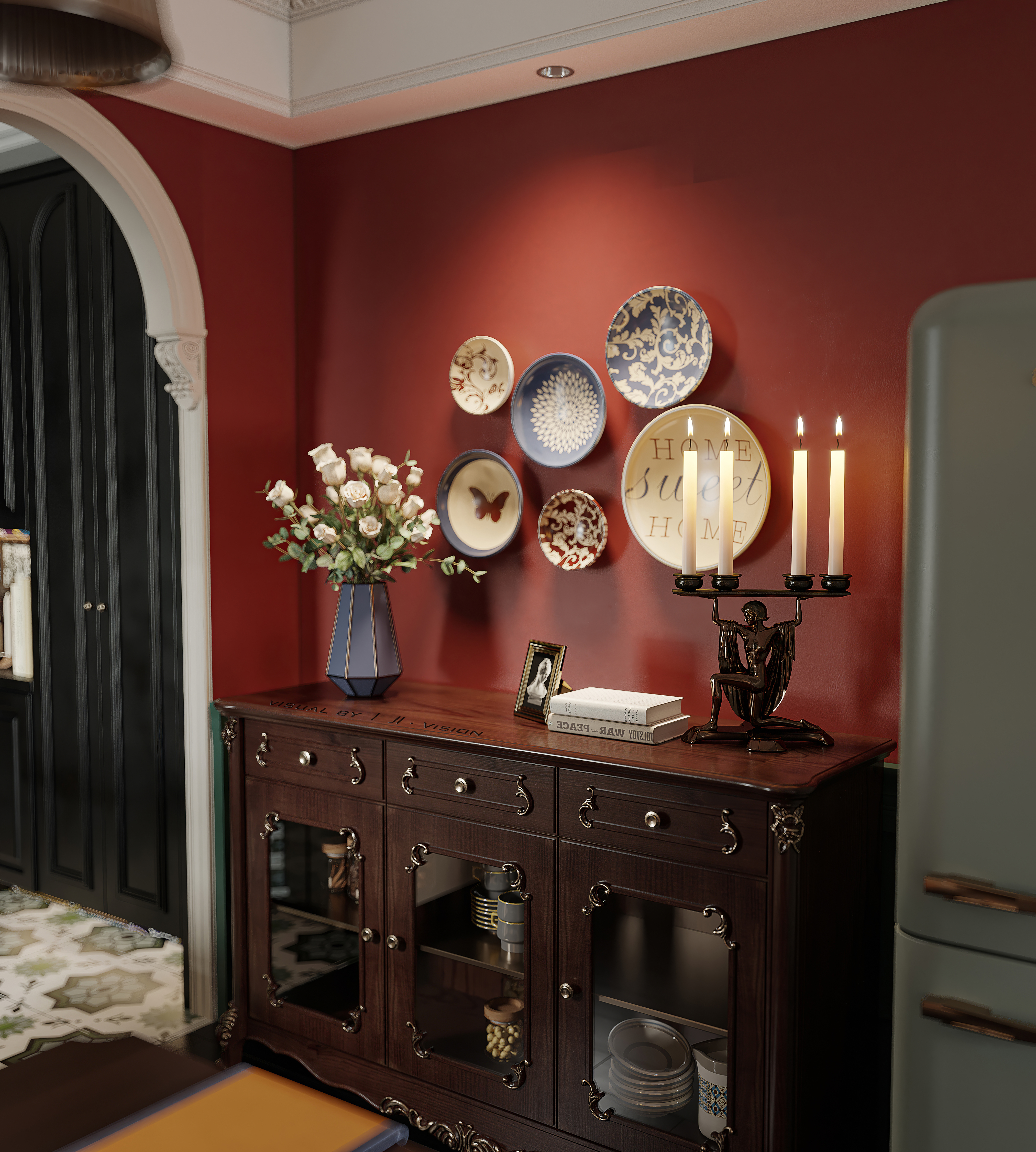 英伦复古空间设计丨中国长沙丨长沙美迪装饰—周军华-12