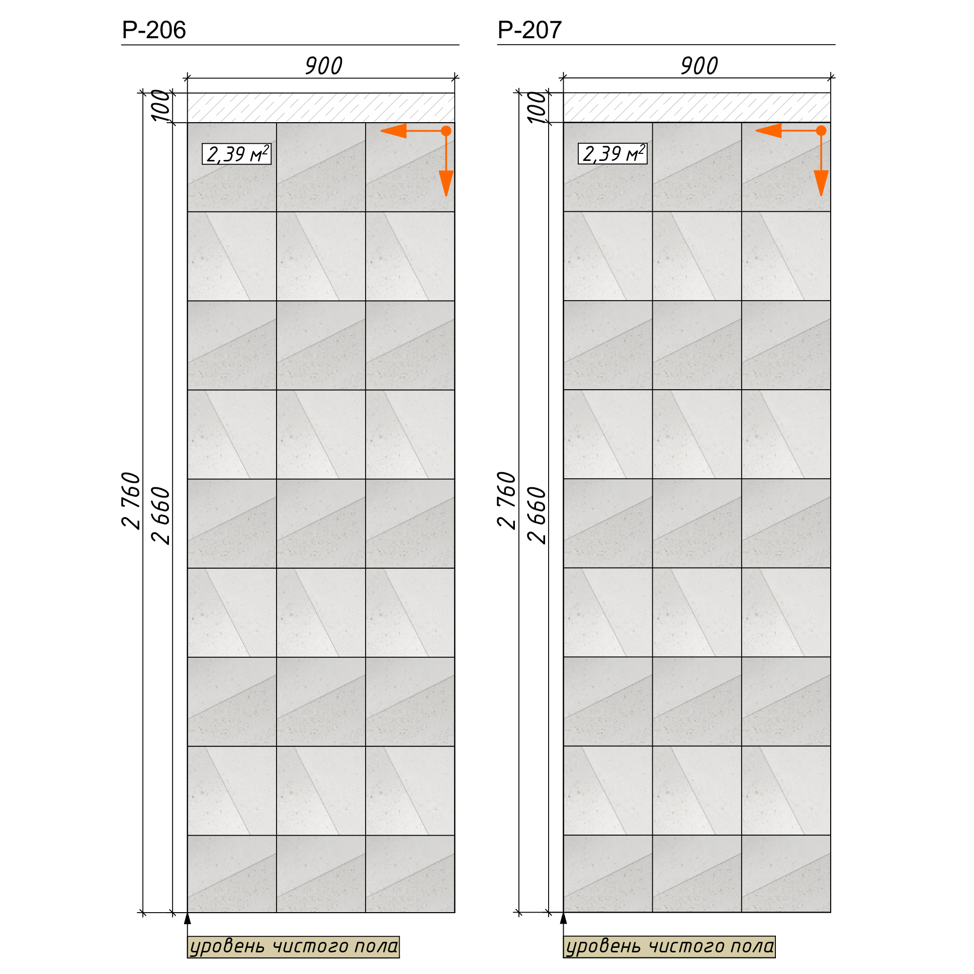 Развертка стен санузел-5