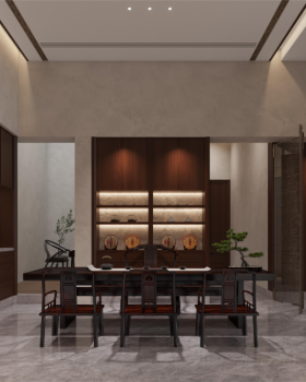 大墨空间 |中海天玺  345m²复式【新.中式】全案项目