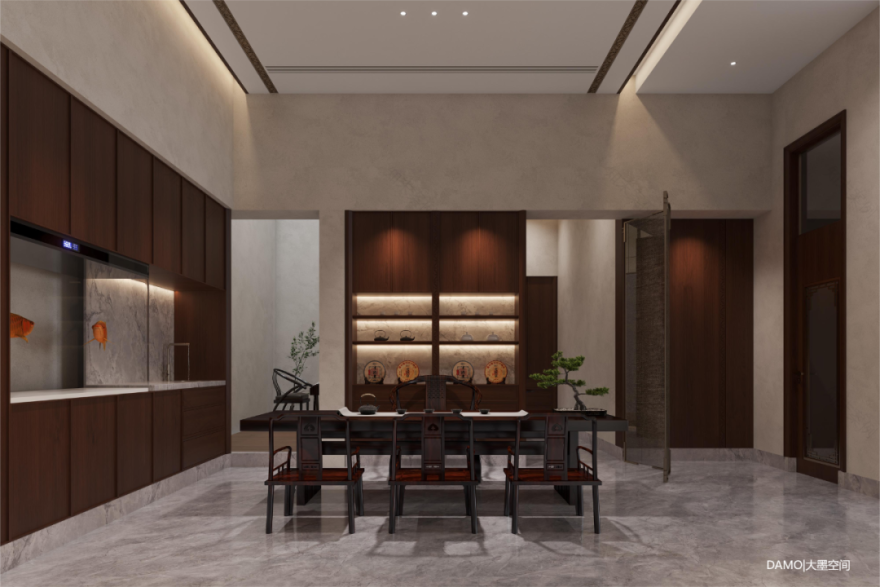 大墨空间 · 中海天玺 345m² 复式【新·中式】全案项目丨中国赣州丨赣州.大墨空间全案中心-32