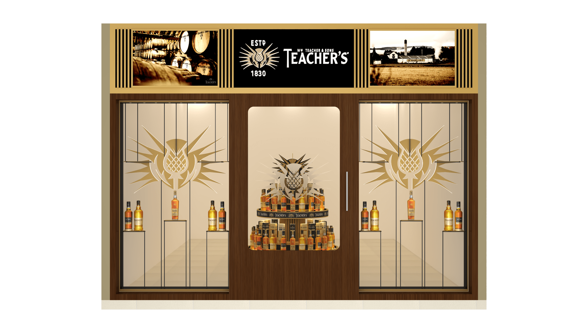 Teacher's Wall's / Bar Design/ Gondola Design-13