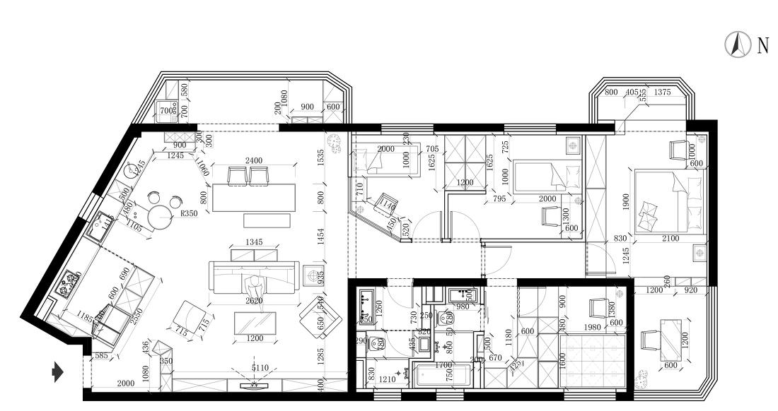平层异形空间改造丨JORYA 玖雅-134