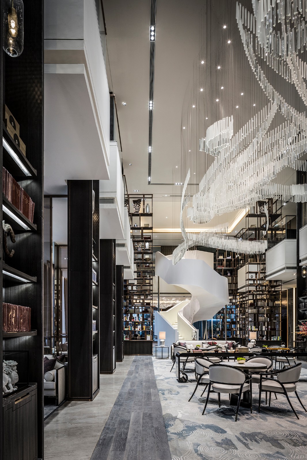 用高级灰演绎时尚东方书院——包头绿地国际花都售楼处  集艾设计-12