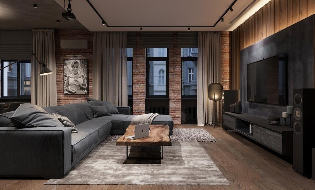 Leonid Sizikov--工业风住宅，用光营造不同的空间氛围-3