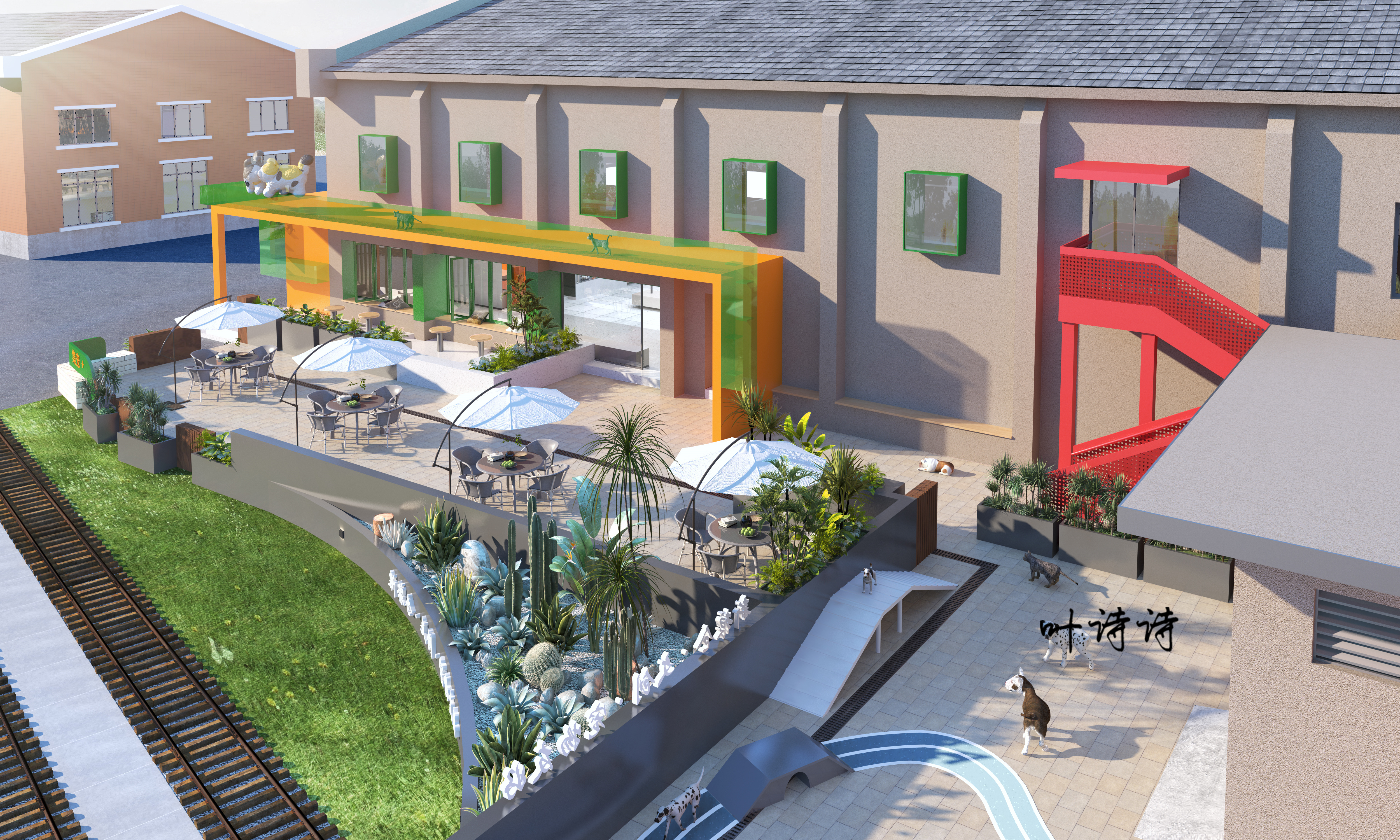 室外效果图|公共建筑设计-8