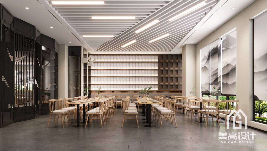 泉州师范学院食堂装修设计-7