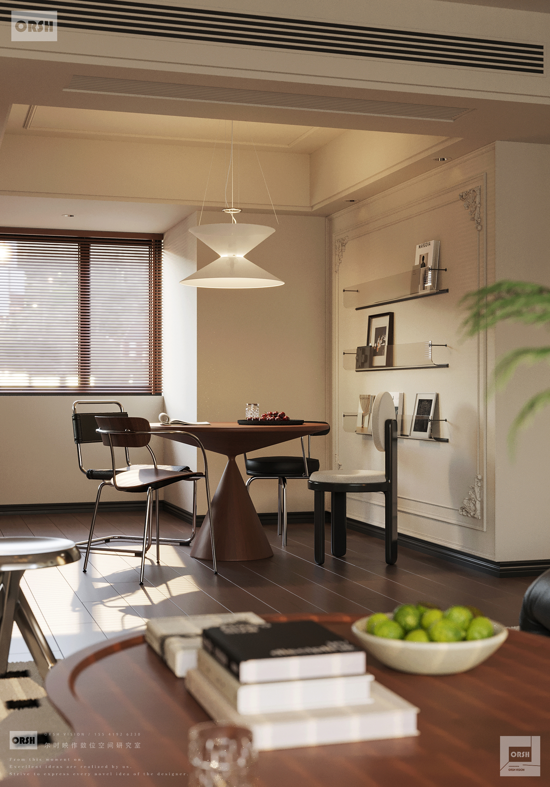 轻法复古大平层丨尔时映作数位空间研究室-12