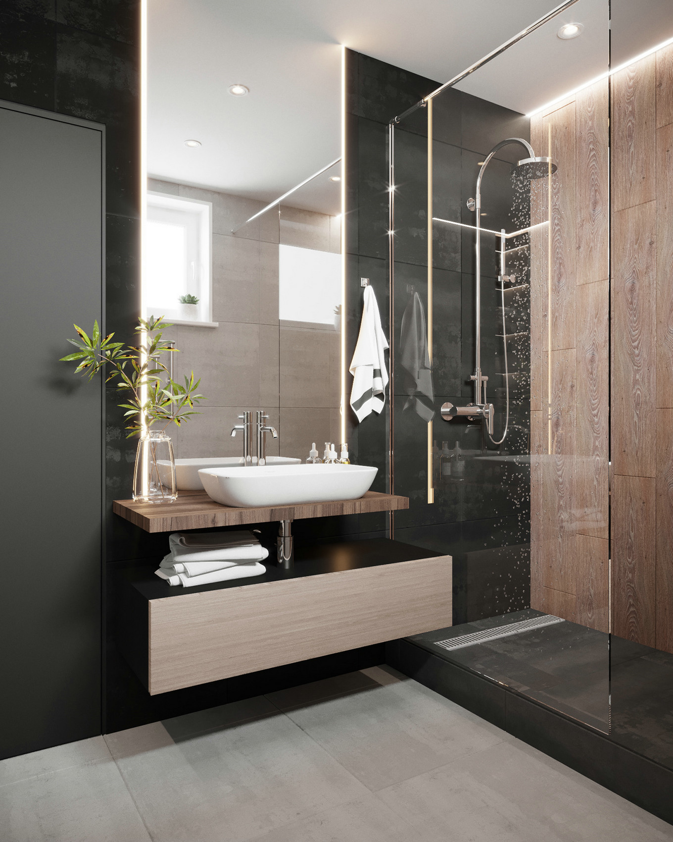 白俄罗斯暗黑系小户型设计 | ДиКинг-26