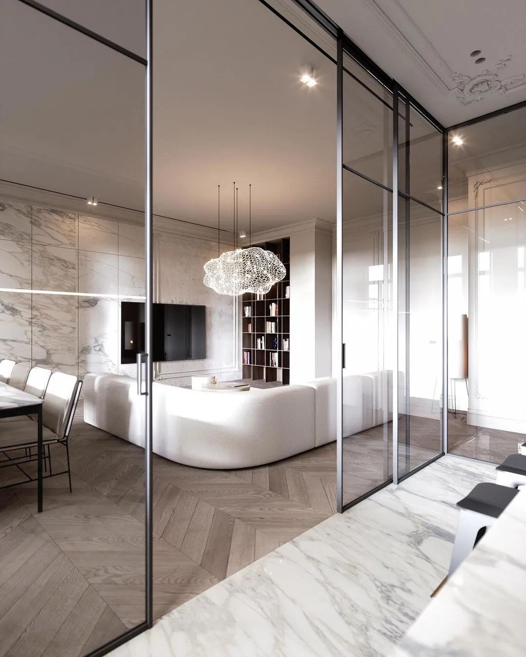 现代奢华 · 水泥灰公寓设计丨Konstantin Kildinov-0