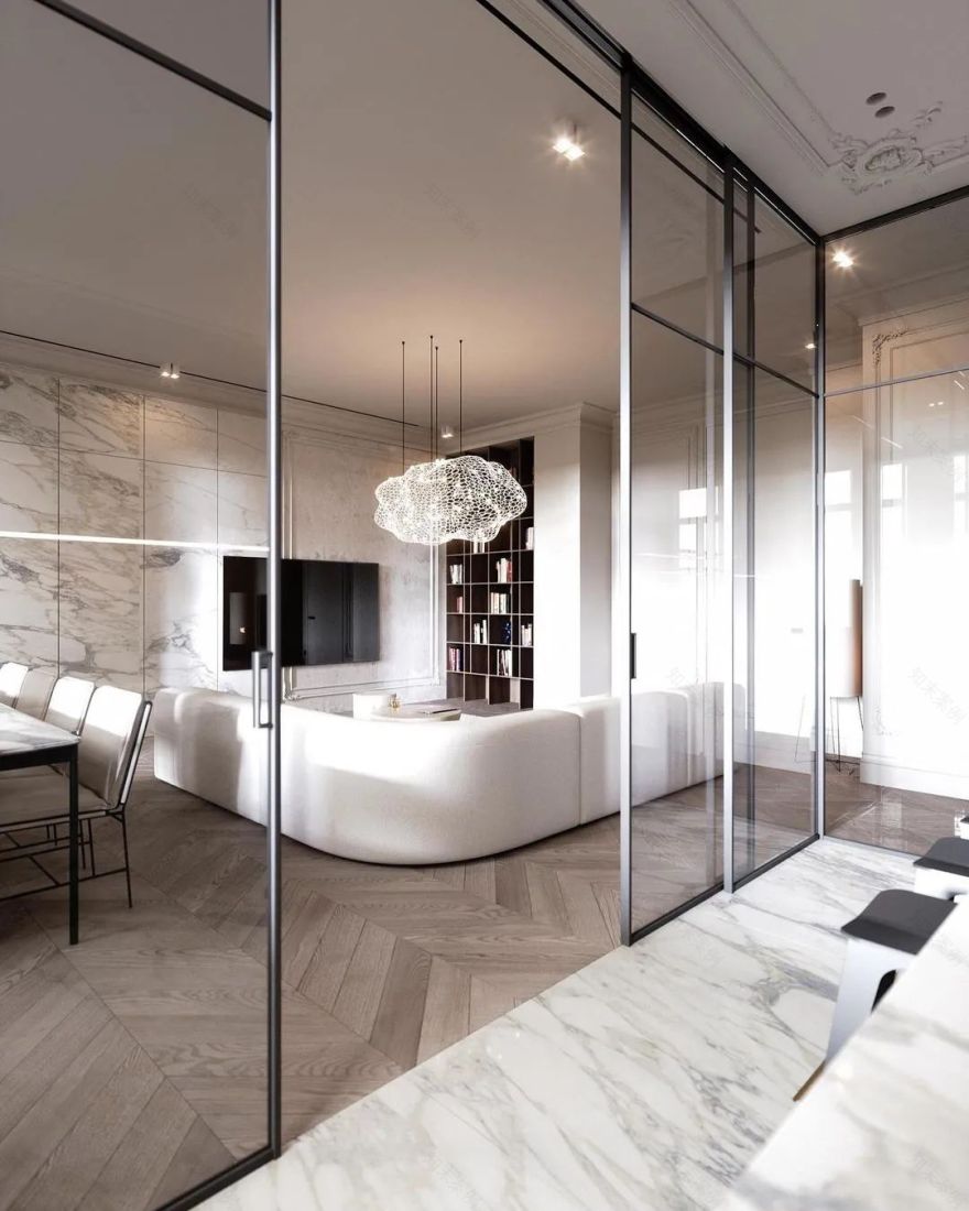 现代奢华 · 水泥灰公寓设计丨Konstantin Kildinov-0