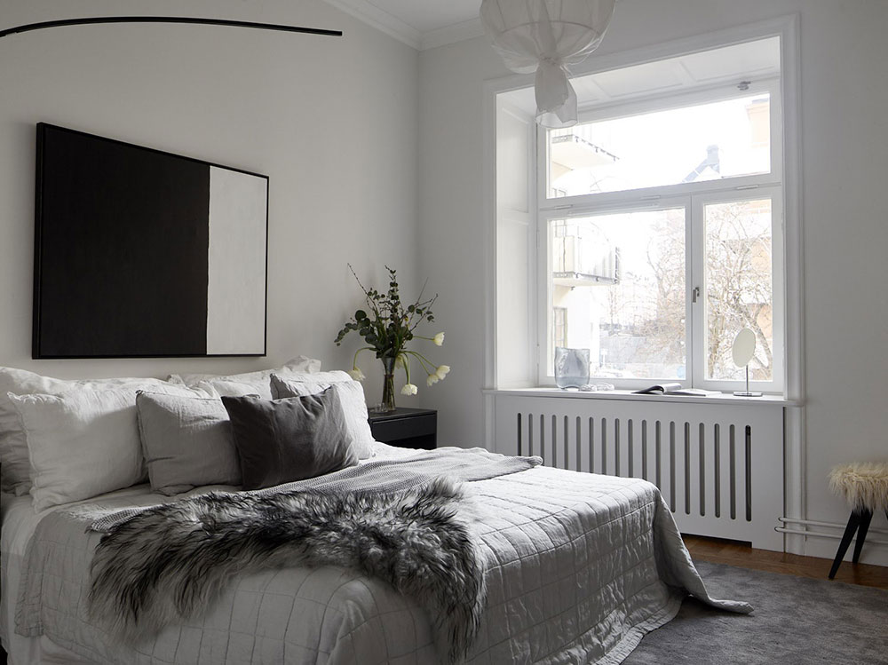 北欧风格公寓的优雅暗调设计-17