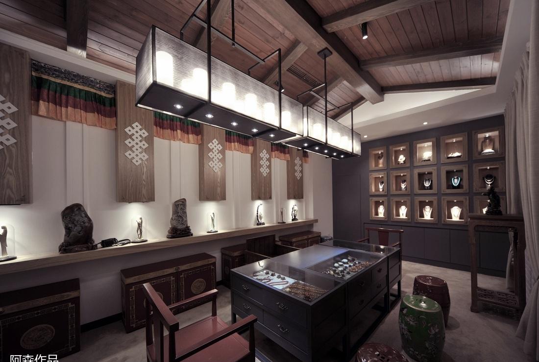 民宿设计师阿森丨重庆七隆藏传文玩会所-24