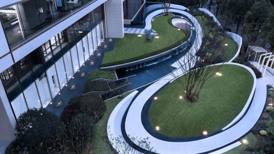 重庆弘阳融创·一曲晴江展示区 | 现代美学演绎艺术滨江-55