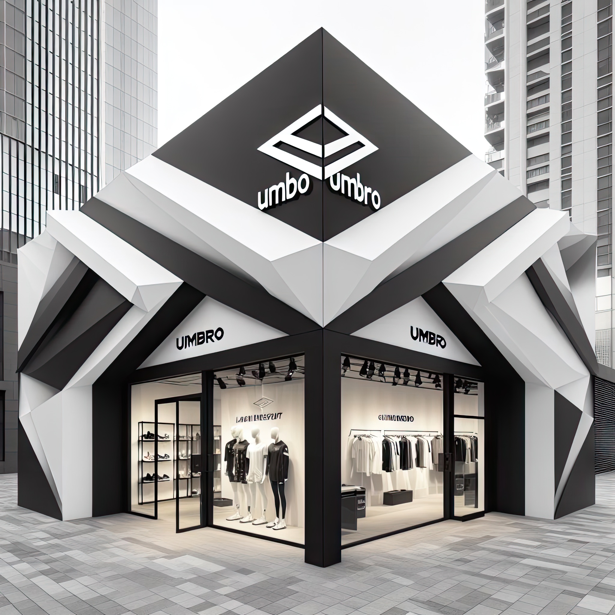 Umbro Outdoor/Indoor Store Architecture generated by Ai-16