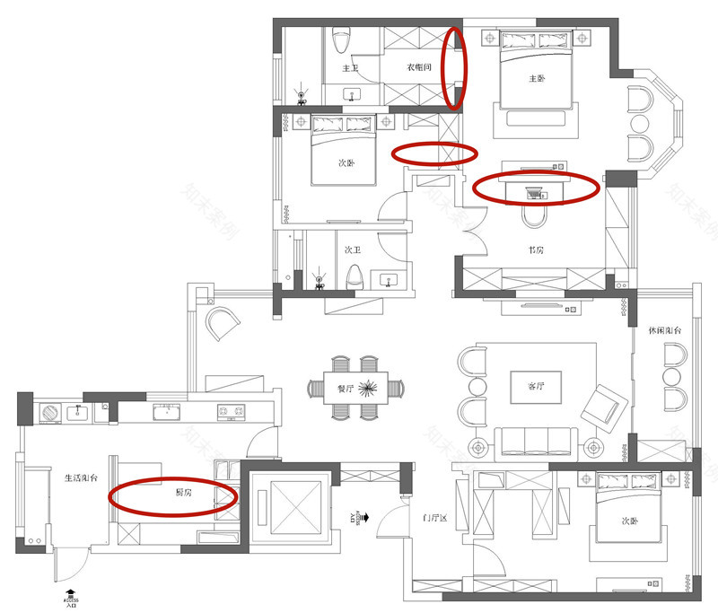 成都中海金沙府美式风格家居设计,打造浪漫自由生活空间-27