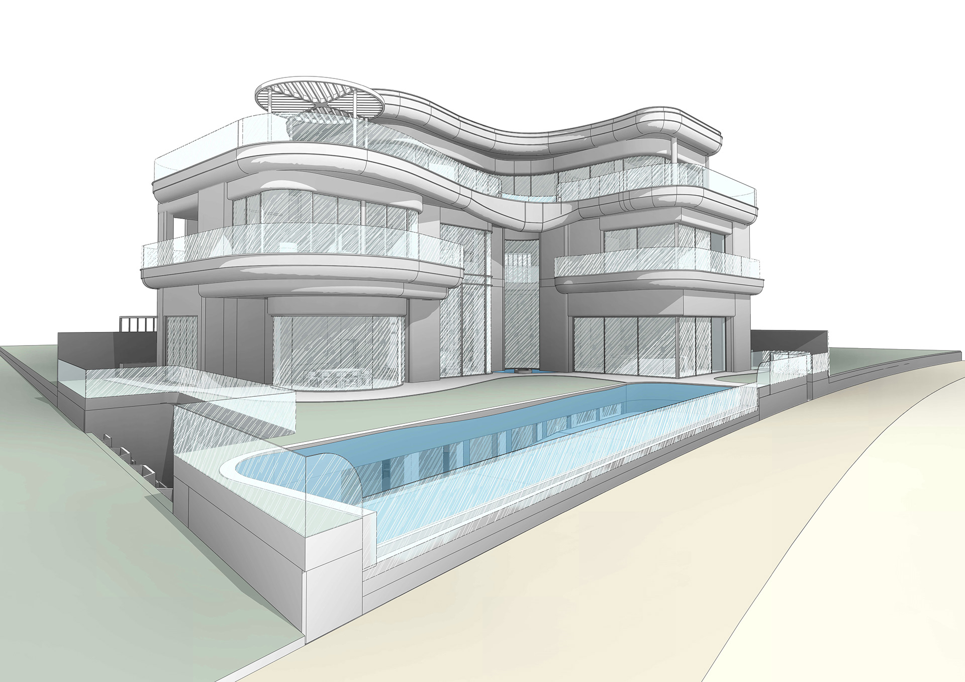 Beach Private Villa - Design Development Journey-0