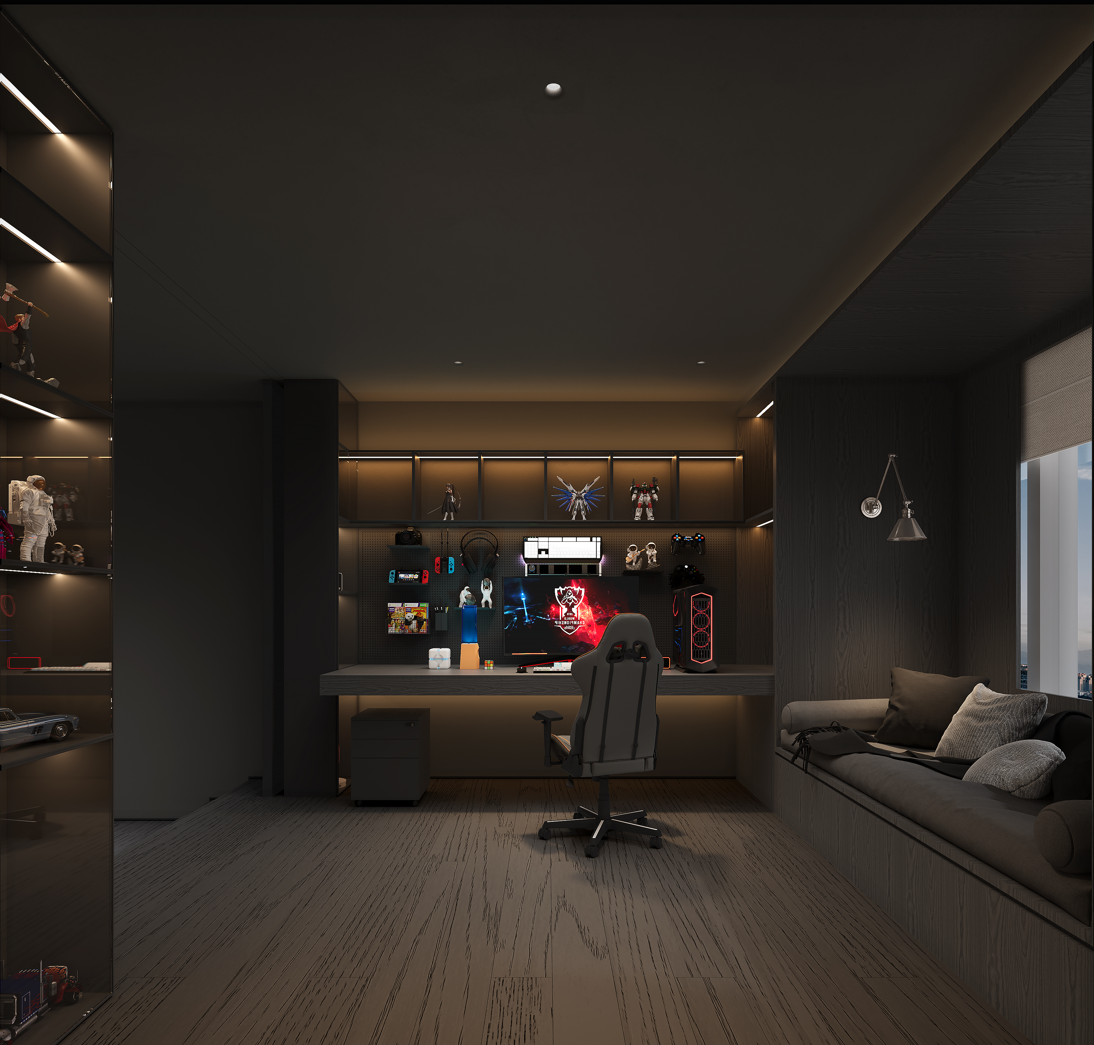 霸道总裁200M²一居室——深圳华侨城宝辰-16