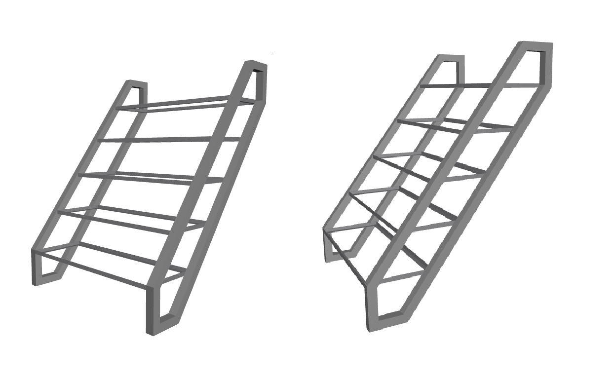 Industrial canal boat stairs stainless steel-4