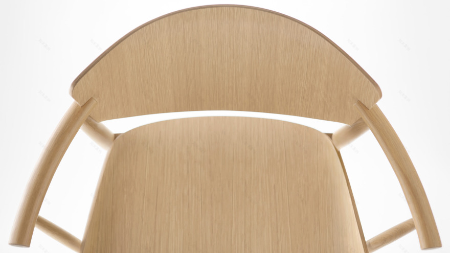 Nendo designs first entirely wooden chair for Fritz Hansen in 61 years-0