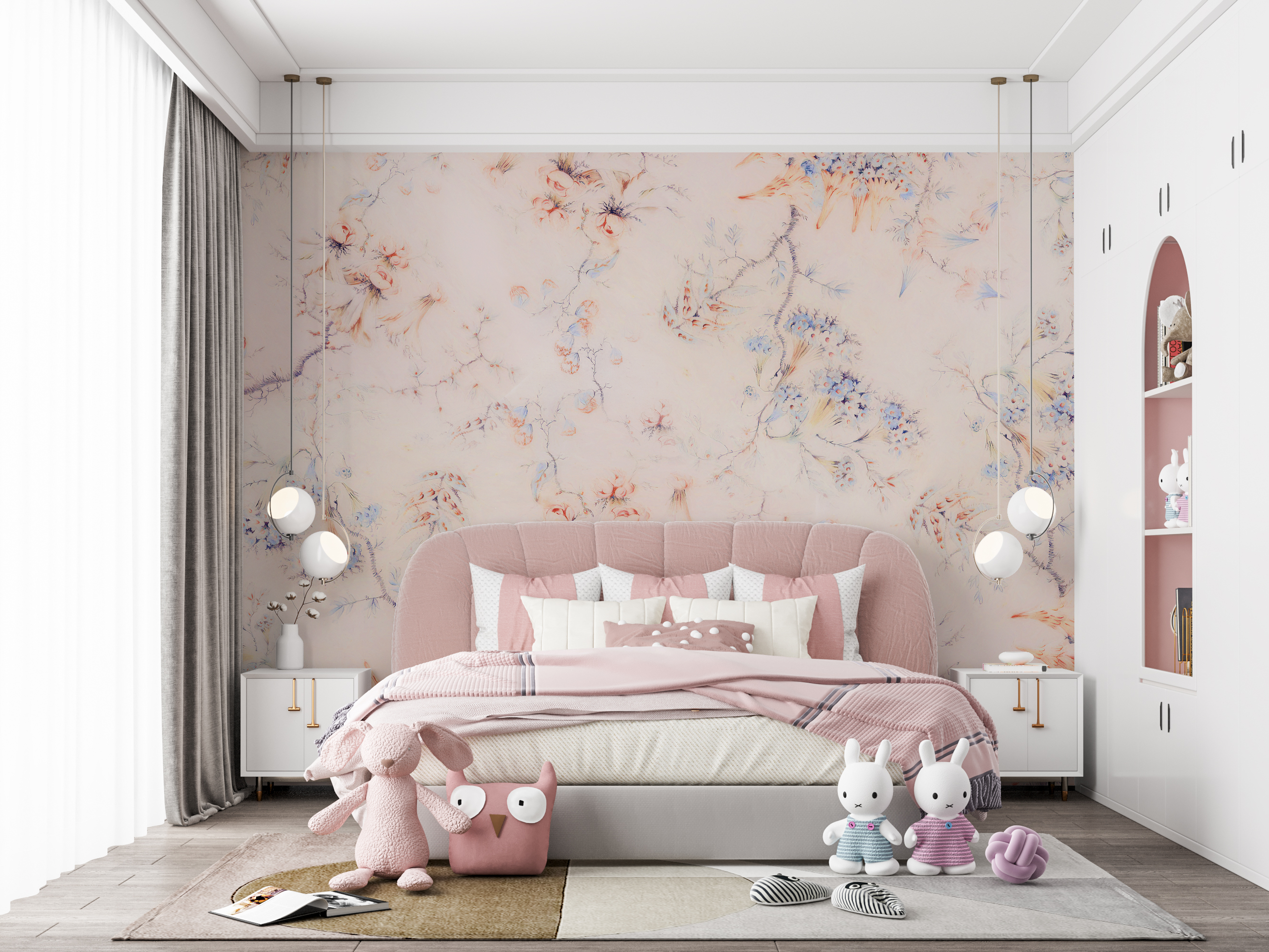 "Gentle flower branches"壁纸设计-3