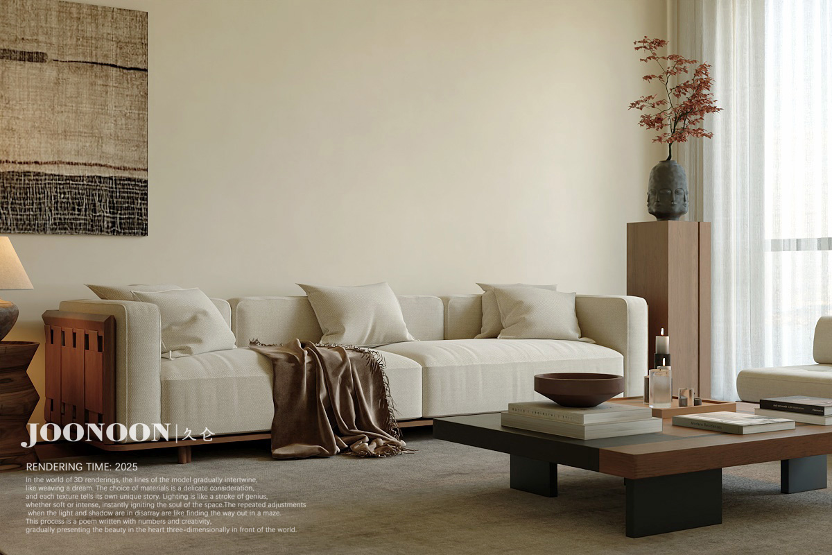 最新渲染｜中古风客厅-6