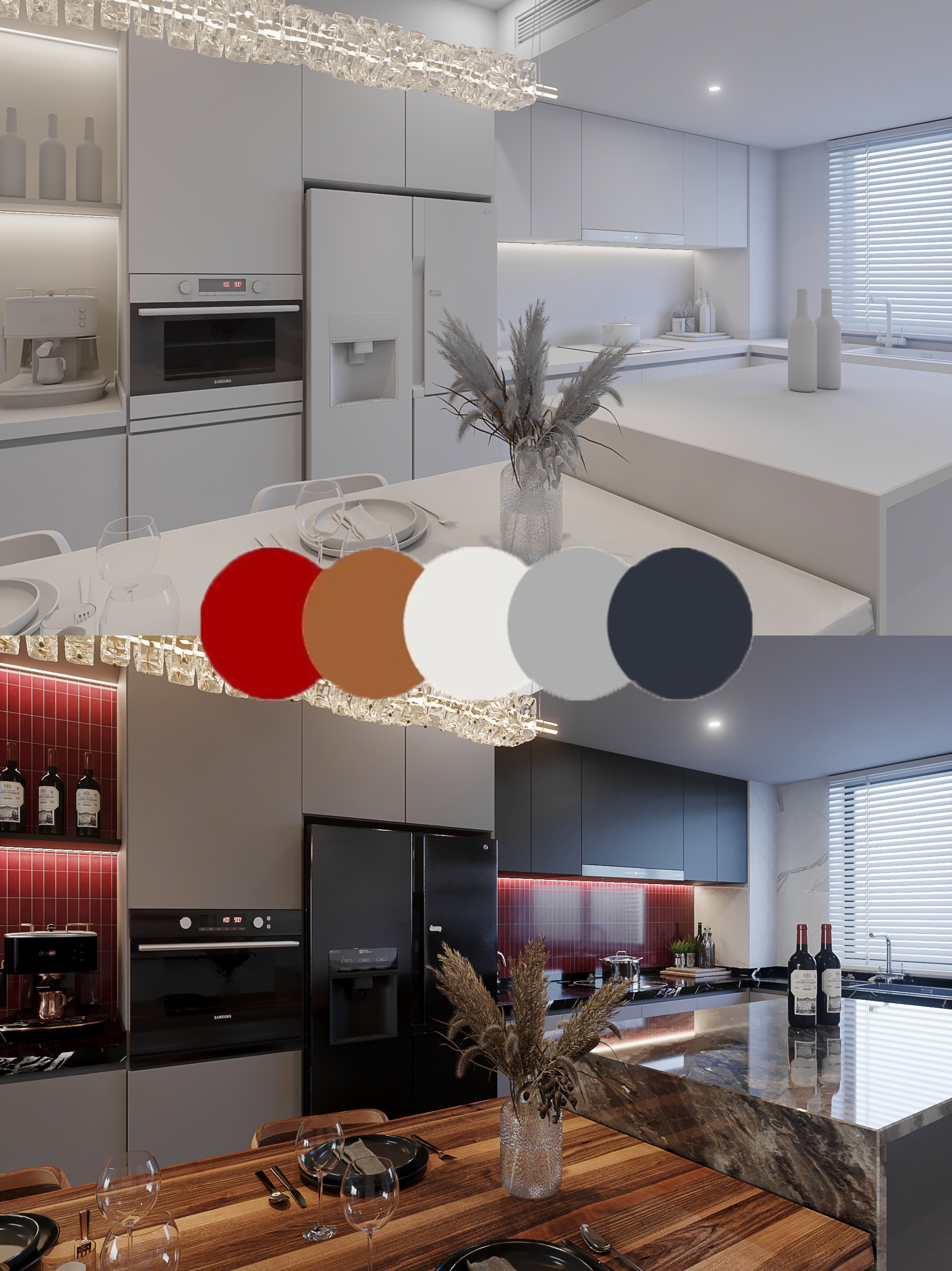 暗黑现代风格厨房丨Sheng Interior Studio (Han)-9