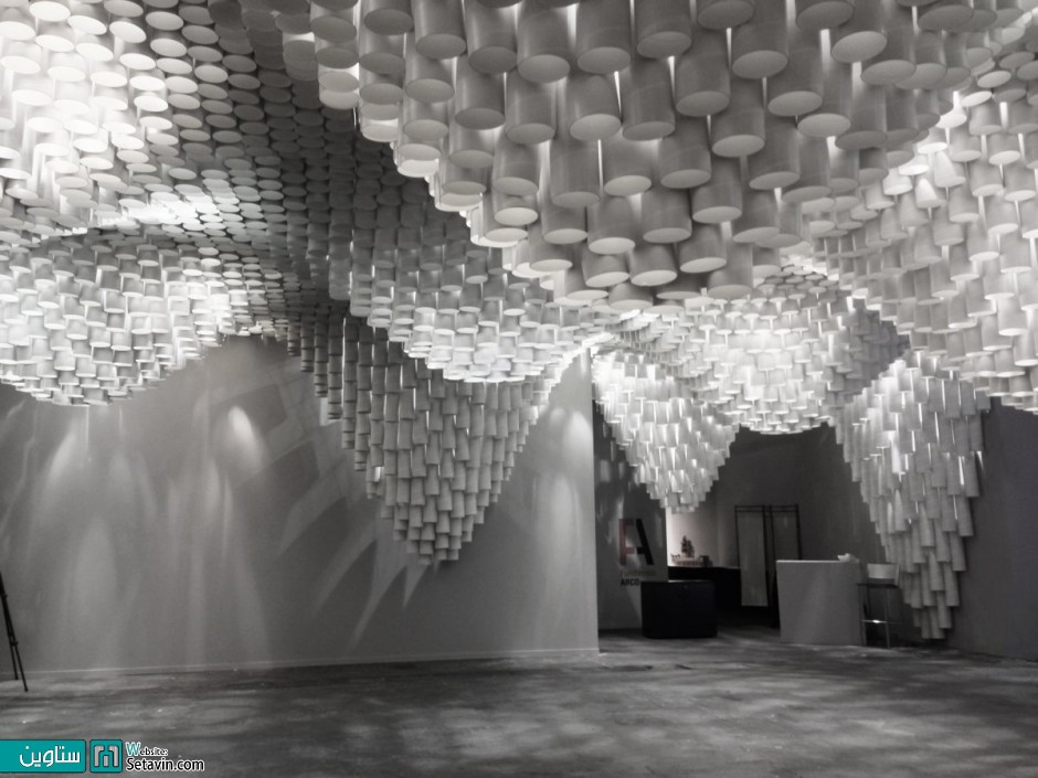 ARCO Madrid展会纸质波浪形天花板设计丨西班牙马德里丨Cristina Parreño Architecture与MIT团队-15