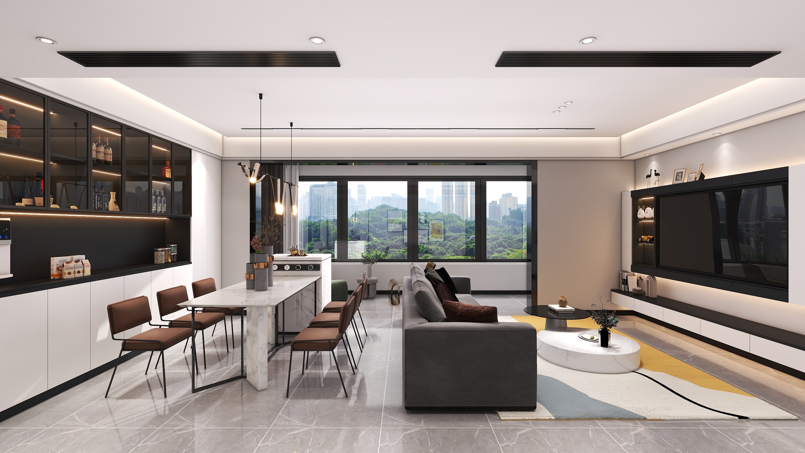 四川成都华府悦璟（114平方现代简约三居室）-8