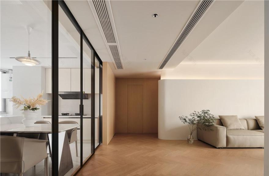 奶油原木风公寓设计-30