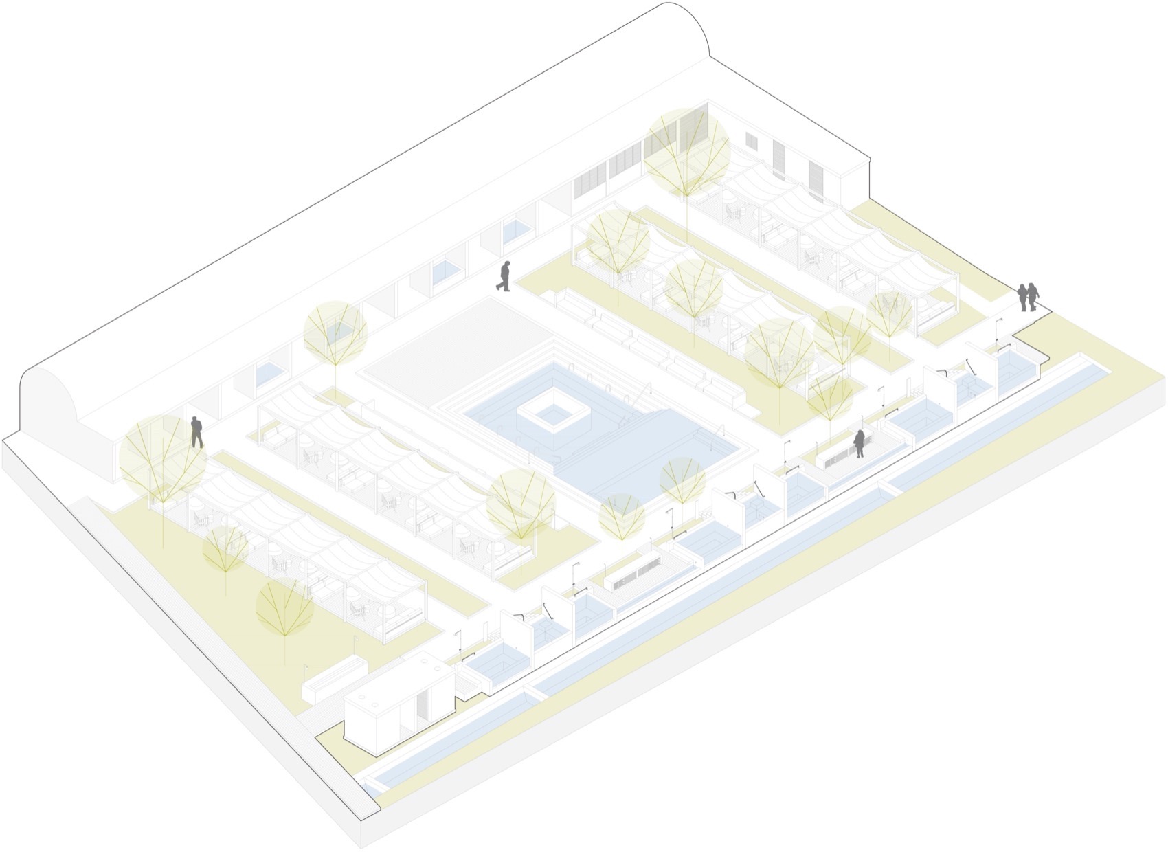 热泉花园,墨西哥丨Pérez Gómez Arquitectura-2