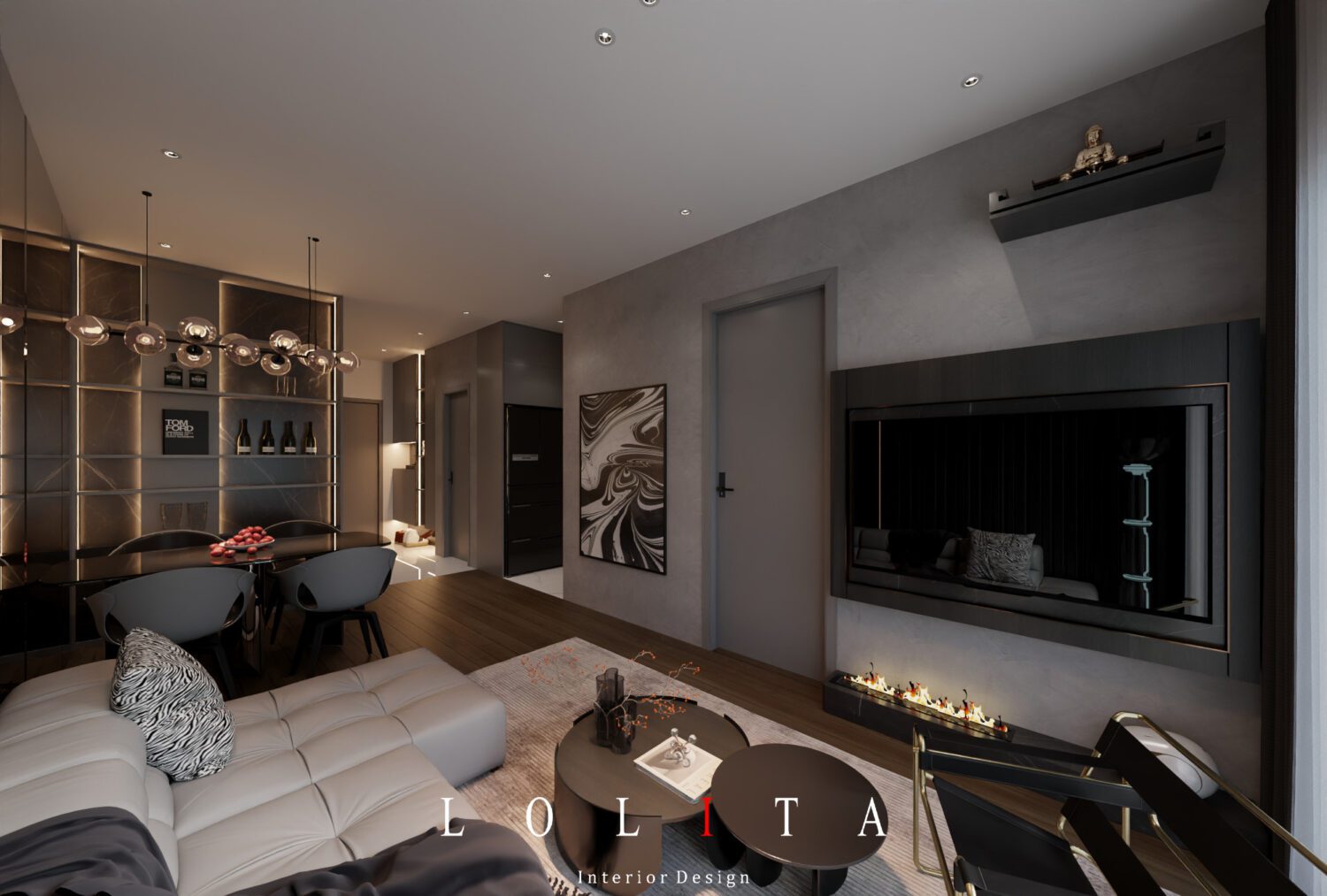 13831. Free Sketchup Apartment Interior Model Download-1
