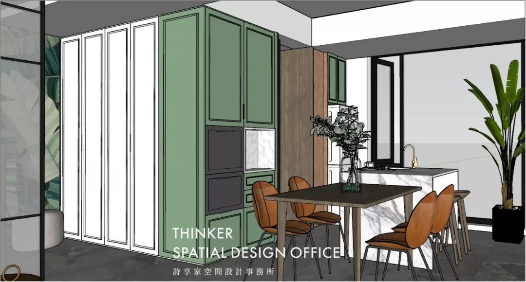 轻奢复古绿,银泰御华园的精致生活-36