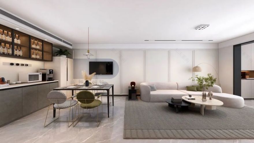 128㎡现代简约风,书房+客餐厅一体化,与时光温柔相处!-29