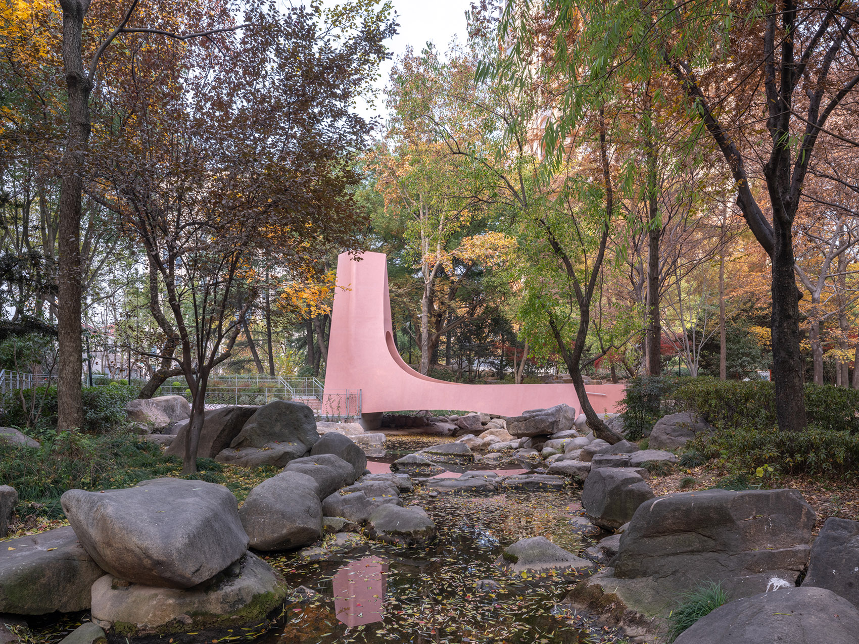 上海华山绿地步行桥（囍桥）丨中国上海丨HCCH合尘建筑-3