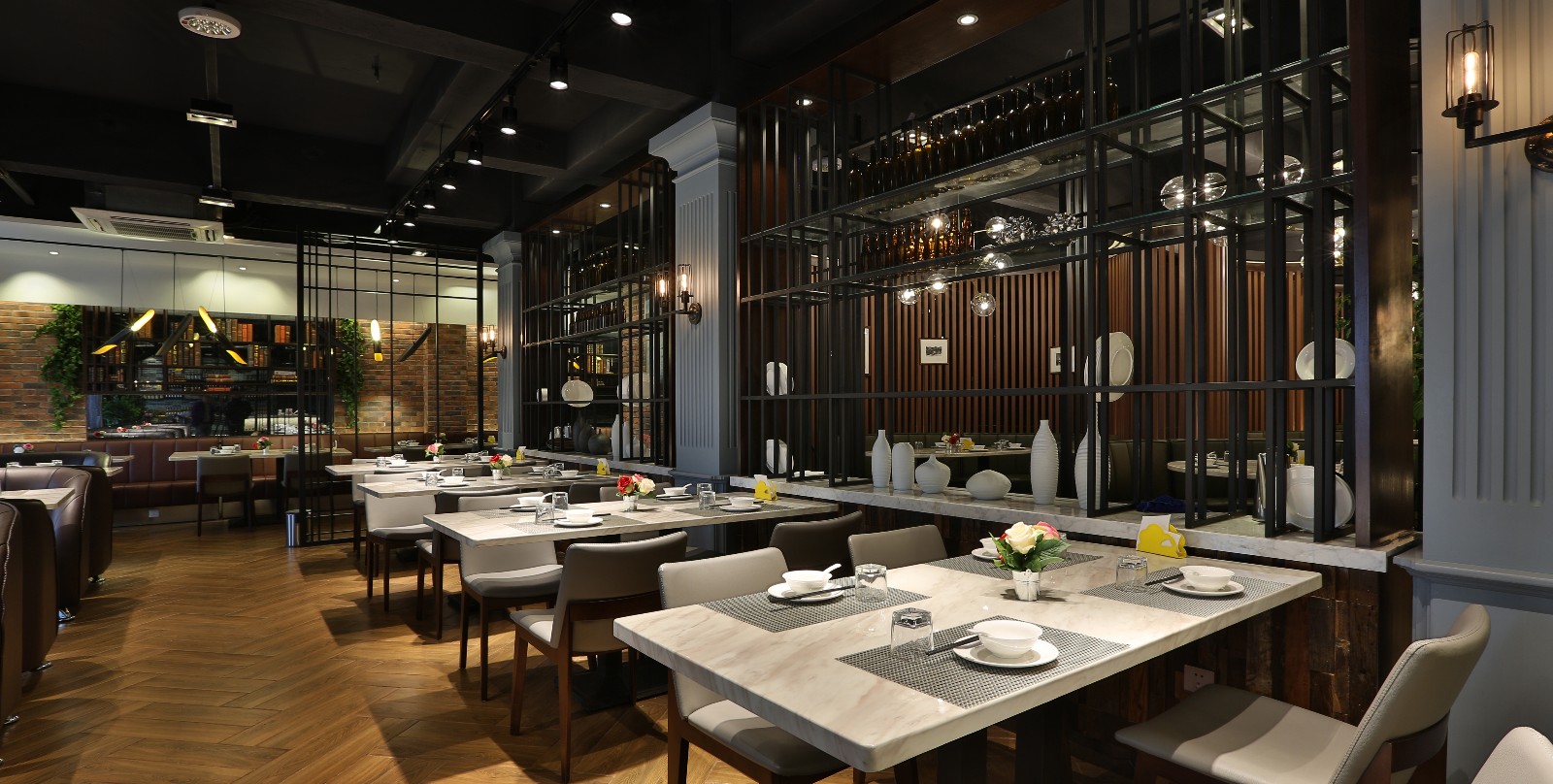 IDDW 道伟设计 | “灰度”巴黎中餐厅,简约工业风融合巴黎元素-32