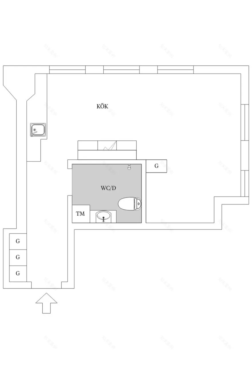 高层窗户的巧妙运用 | 打造轻盈舒适的小户型工作室-12