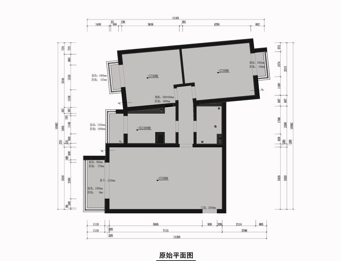 北欧复古混搭两居-0