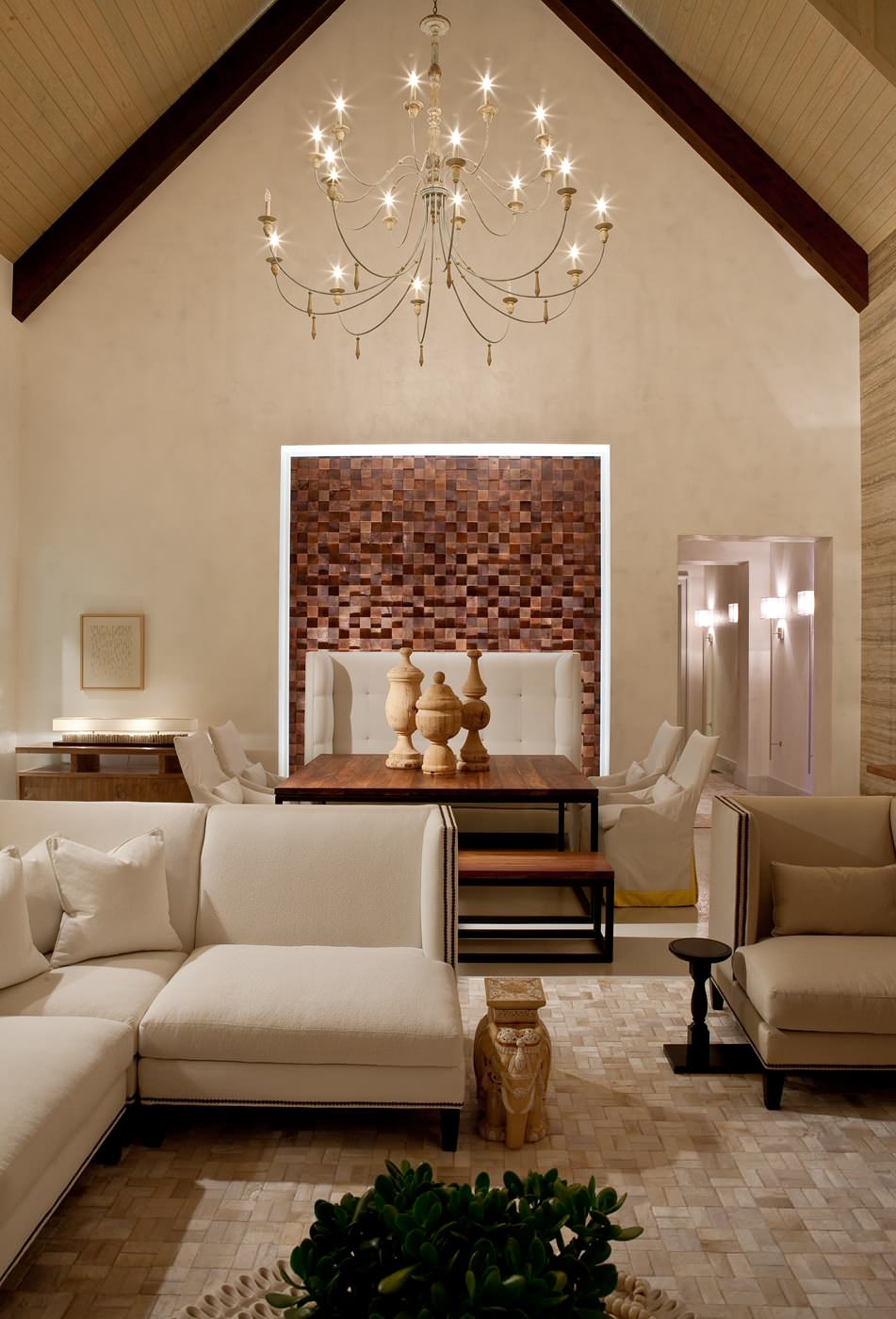 现代哥特风格带泳池住宅室内设计-30