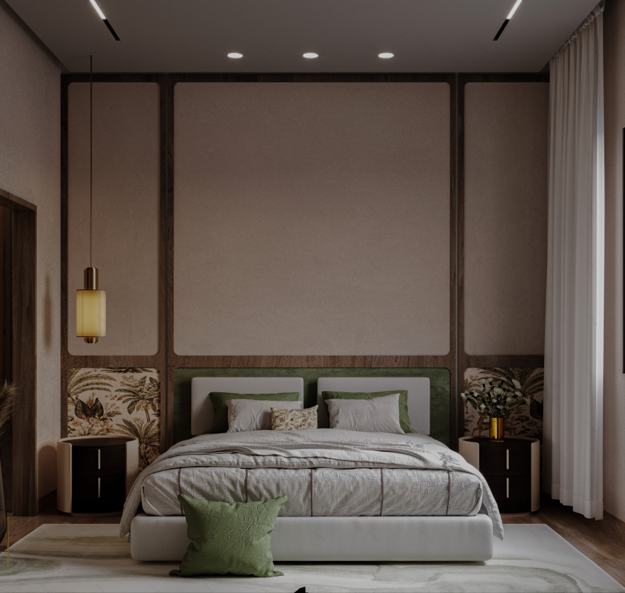 Organic Modern Bedroom(有机现代卧室)丨埃及丨Point Architecture-4