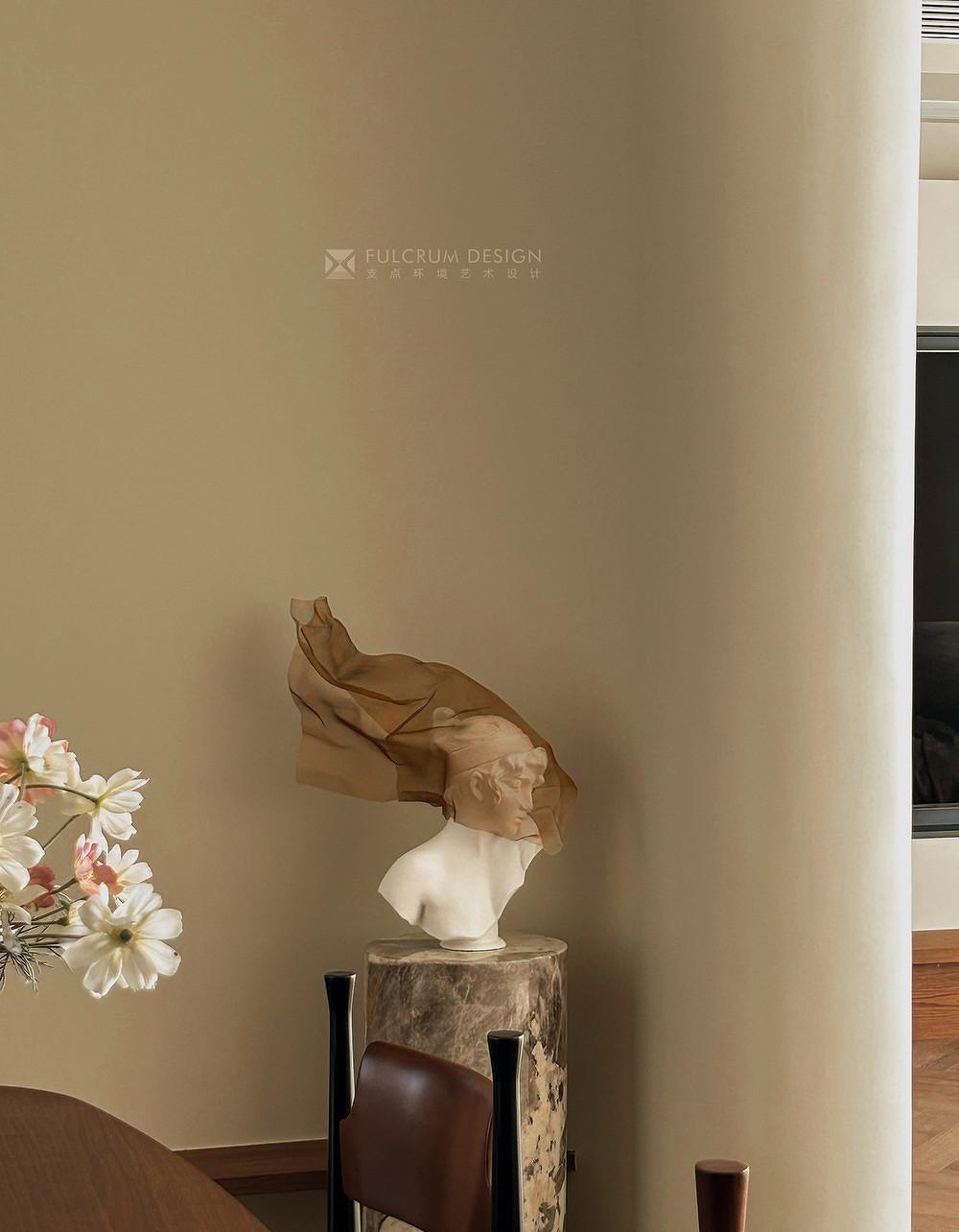 联投安屿那奶油侘寂中古住宅设计丨艺境·陈设软装-23