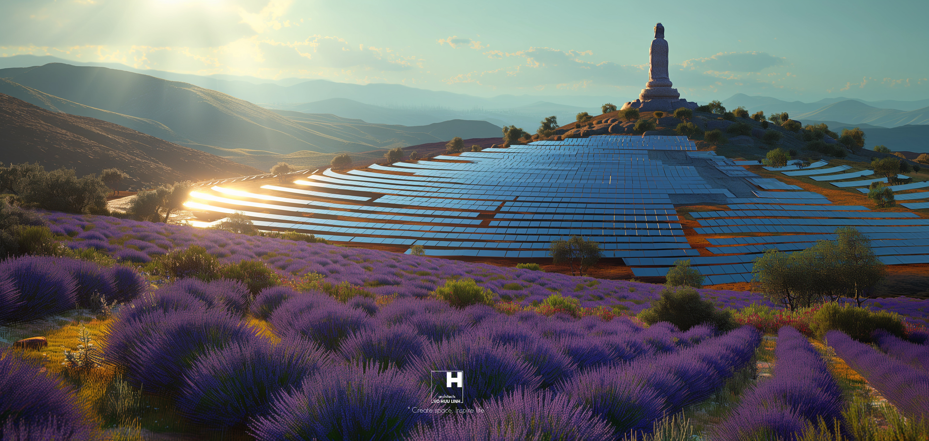 太阳能发电厂与精神旅游开发项目丨越南丨Vo Huu Linh Architects-14