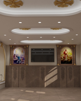 Church of the Holy Cross interior design