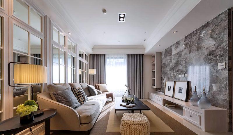 美式风格新成屋设计，订制家具与大理石材的完美融合-11