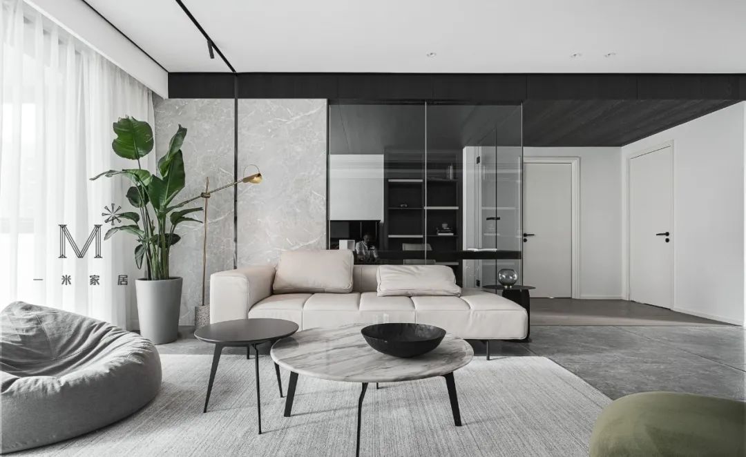 143㎡现代简约家居，演绎黑与白的时光对话-20